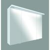 Weißer LED-Spiegelschrank Emily, 3-türig