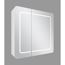 Verkleinertes Bild von LED-Spiegelschrank 'Lea' 66 x 65 x 16,5 cm weiß