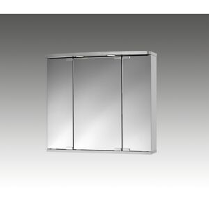 Spiegelschrank 'Doro' aluminiumfarben matt 67,4 x 60 x 22 cm