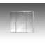 Spiegelschrank 'Doro' aluminiumfarben matt 67,4 x 60 x 22 cm