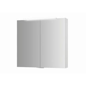 Spiegelschrank 'Lightblade' weiß Hochglanz 72 x 68,5 x 20,6 cm