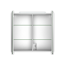 Spiegelschrank 'Lightblade' weiß Hochglanz 72 x 68,5  x 20,6 cm