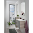Gussmarmorbecken 'Lima' weiß 60 x 14 x 35