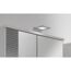 Weißer Spiegelschrank mit LED-Beleuchtung.