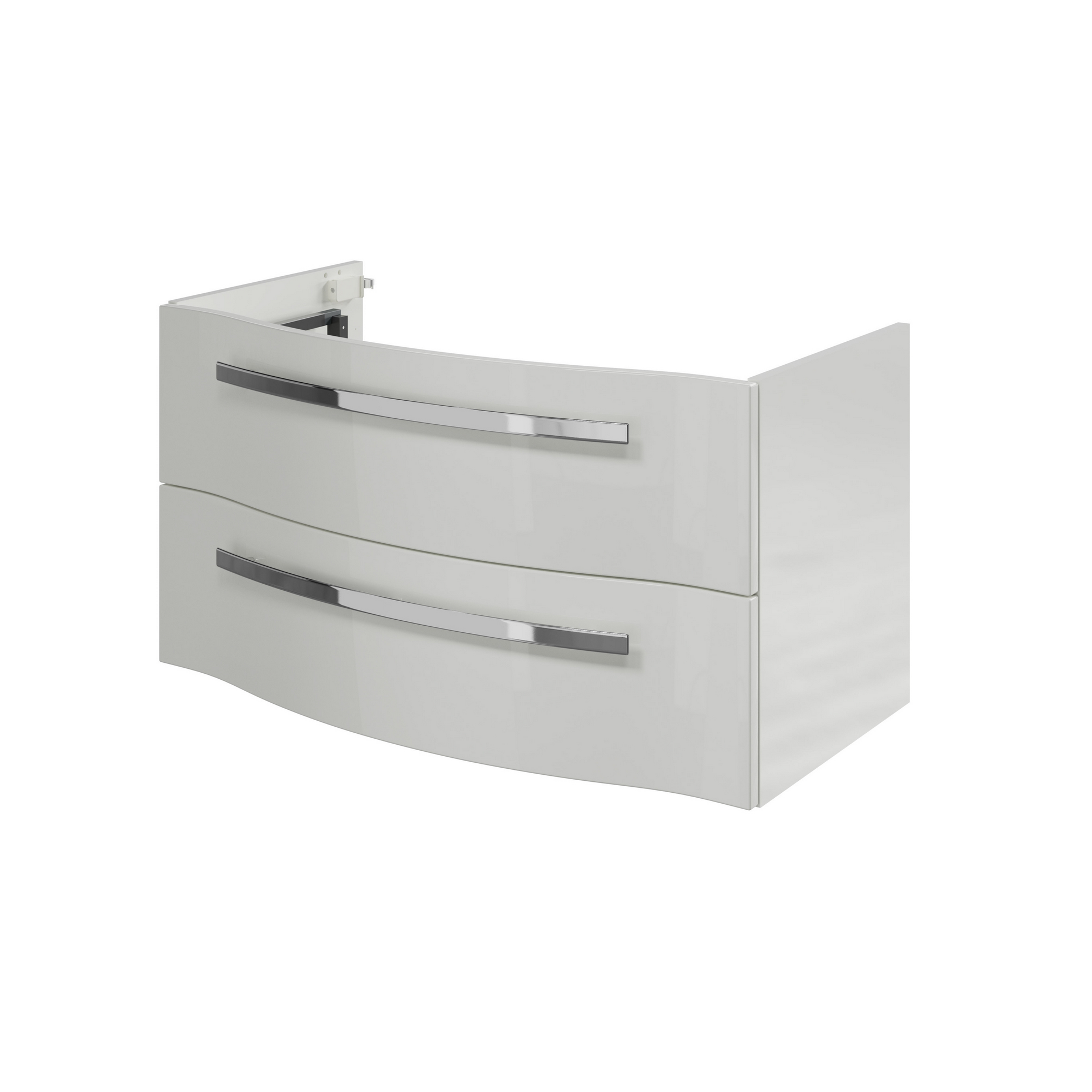 Waschbeckenunterschrank 'Juno' weiß glänzend 90 x 48,2 x 48,1 cm