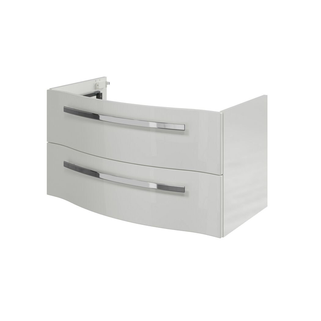 Waschbeckenunterschrank 'Juno' weiß glänzend 90 x 48,2 x 48,1 cm