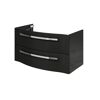 Waschbeckenunterschrank 'Juno' grau glänzend 90 x 48,2 x 48,1 cm