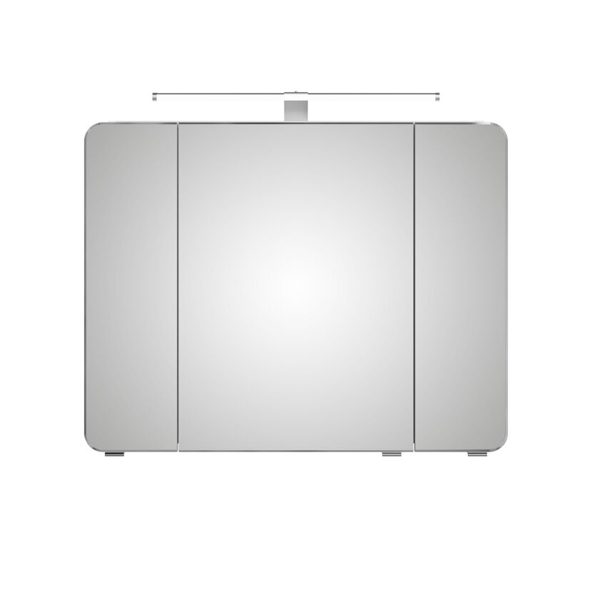 LED-Spiegelschrank 'Juno' weiß 90 x 72,2 x 17 cm