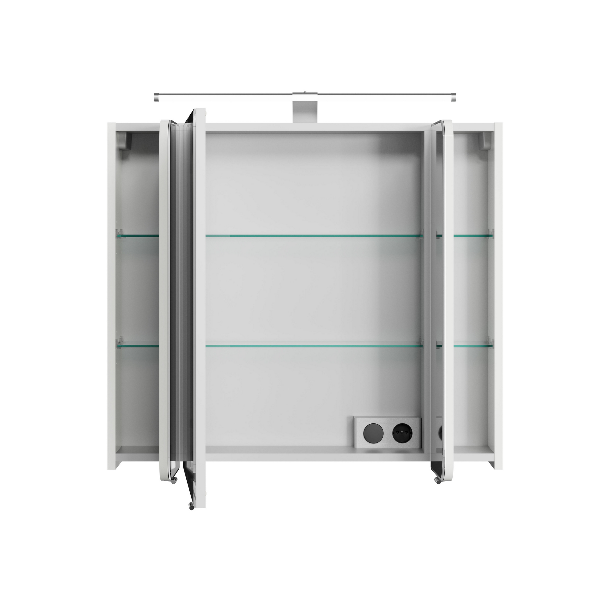 LED-Spiegelschrank 'Juno' weiß 90 x 72,2 x 17 cm
