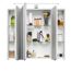 LED-Spiegelschrank 'Juno' weiß 90 x 72,2 x 17 cm