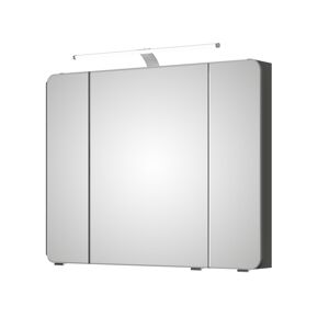 LED-Spiegelschrank 'Juno' grau 90 x 72,2 x 17 cm