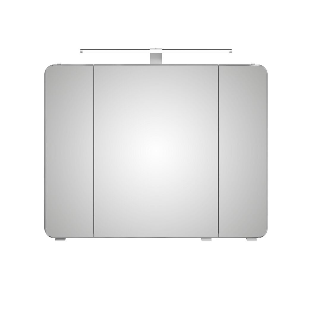 LED-Spiegelschrank 'Juno' grau 90 x 72,2 x 17 cm