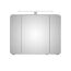 LED-Spiegelschrank 'Juno' grau 90 x 72,2 x 17 cm