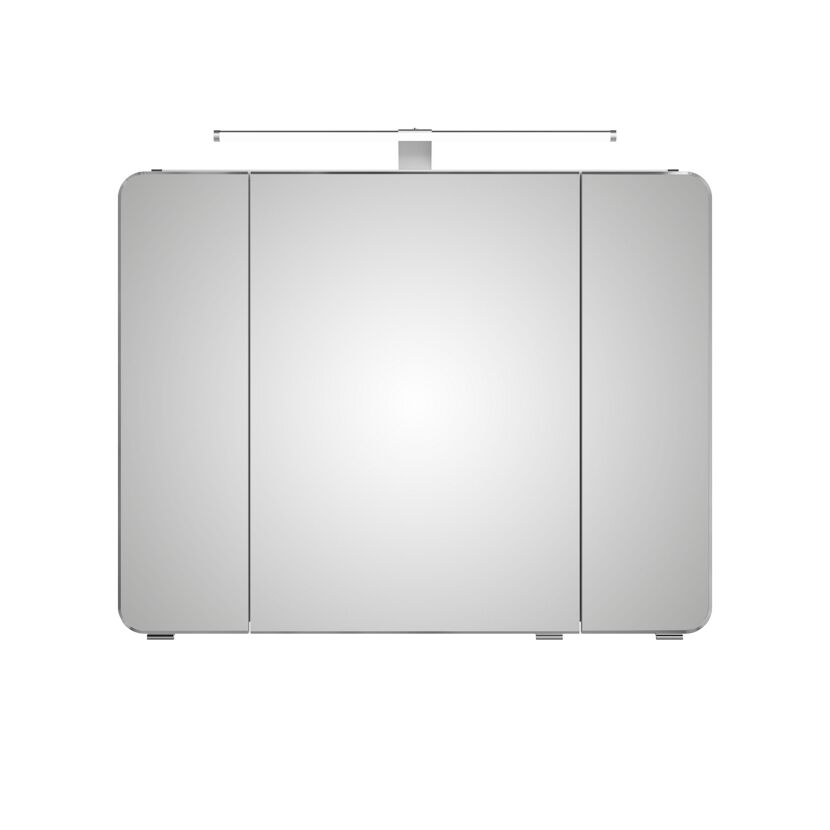 LED-Spiegelschrank 'Juno' grau 90 x 72,2 x 17 cm
