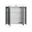 LED-Spiegelschrank 'Juno' grau 90 x 72,2 x 17 cm