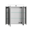LED-Spiegelschrank 'Juno' grau 90 x 72,2 x 17 cm