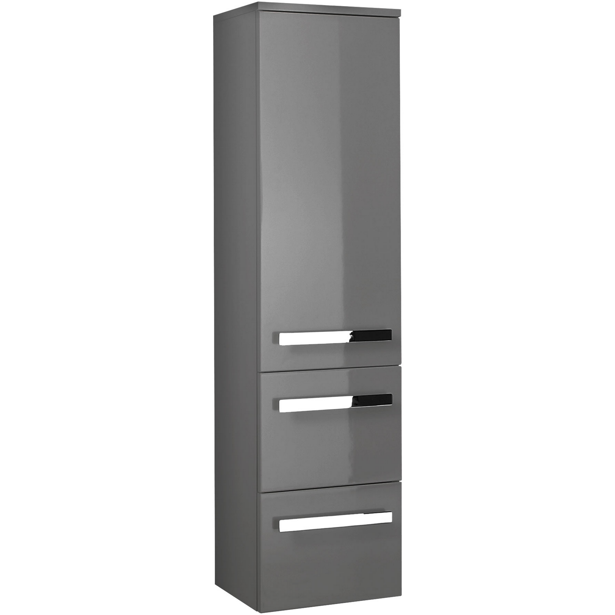 Midischrank 'Juno' grau foliert 30 x 121 x 33 cm