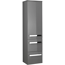 Midischrank 'Juno' grau foliert 30 x 121 x 33 cm