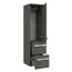 Midischrank 'Juno' grau foliert 30 x 121 x 33 cm