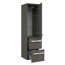 Midischrank 'Juno' grau foliert 30 x 121 x 33 cm