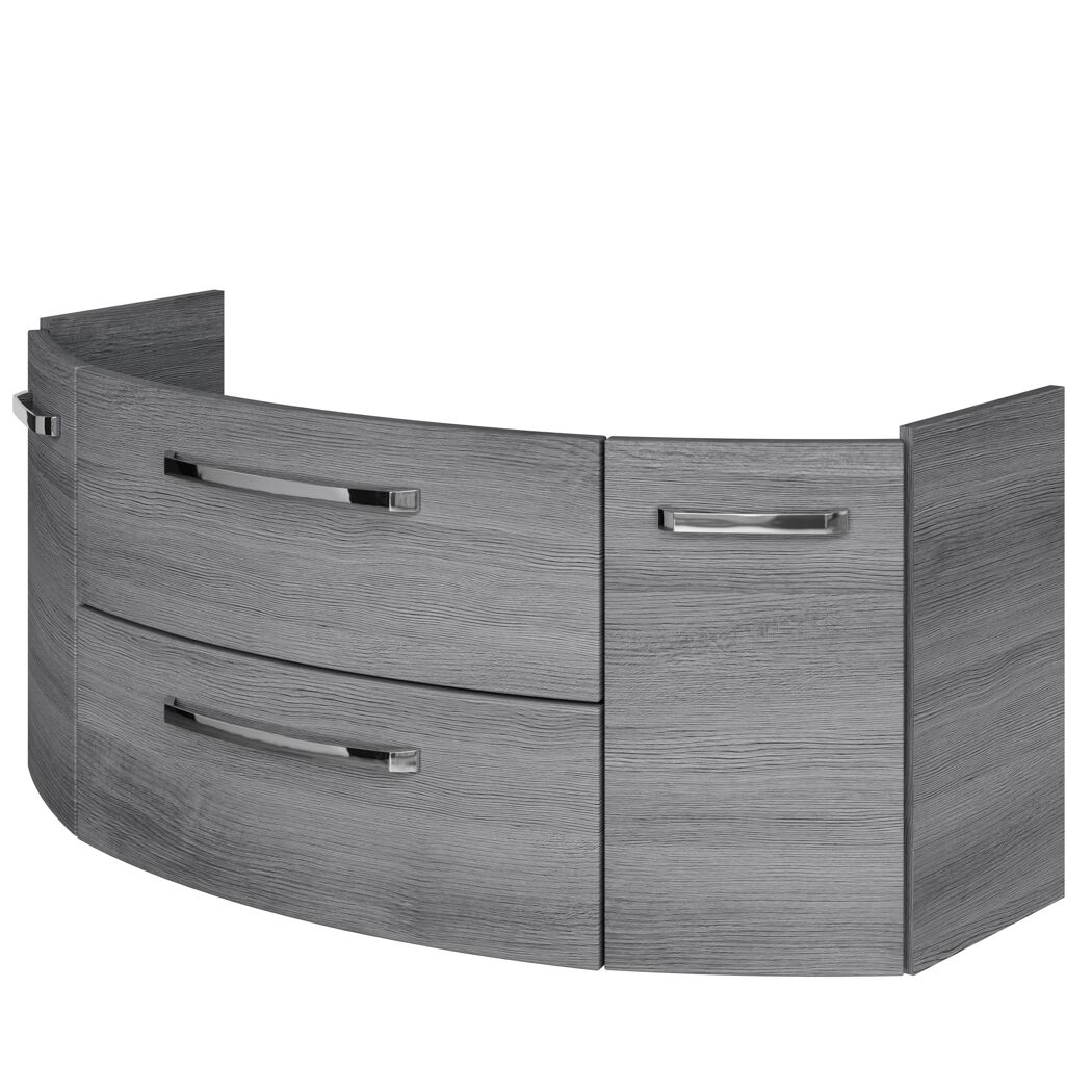 Waschbeckenunterschrank 'Bahamas' dunkelgrau foliert 120 x 49,2 x 46 cm