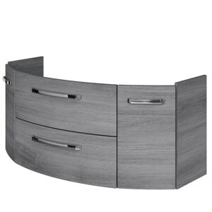Waschbeckenunterschrank 'Bahamas' dunkelgrau foliert 120 x 49,2 x 46 cm