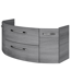 Waschbeckenunterschrank 'Bahamas' dunkelgrau foliert 120 x 49,2 x 46 cm