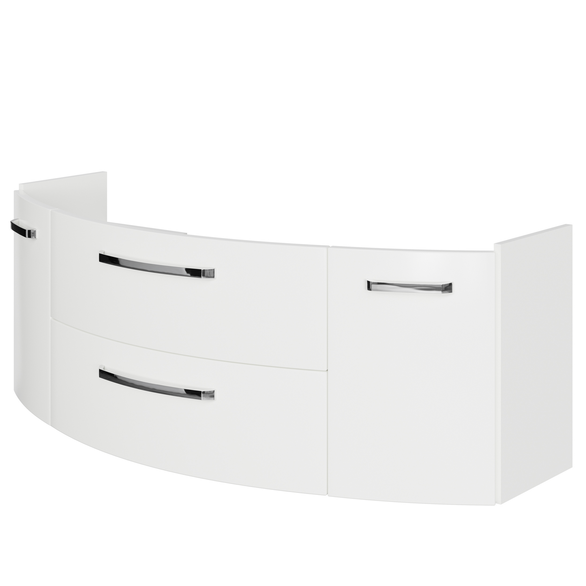 Waschbeckenunterschrank 'Bahamas' weiß foliert 140 x 49,2 x 48 cm