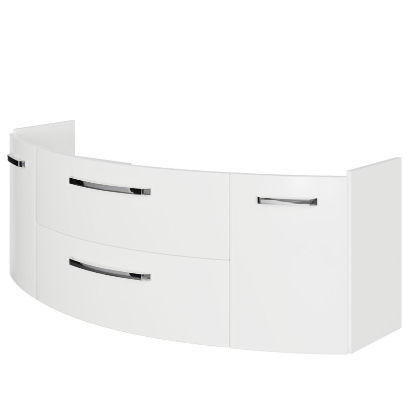 Waschbeckenunterschrank 'Bahamas' weiß foliert 140 x 49,2 x 48 cm