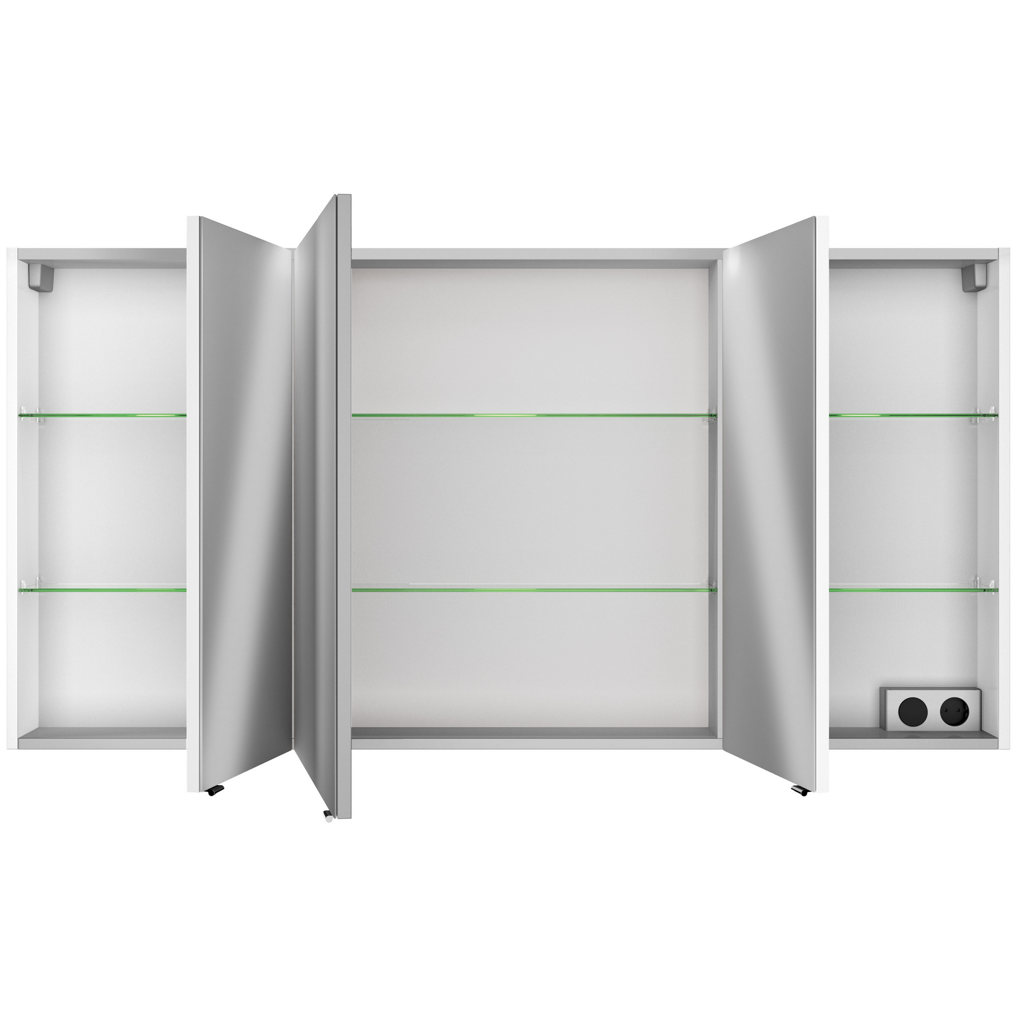 Spiegelschrank 'Bahamas' weiß 140 x 70,3 cm