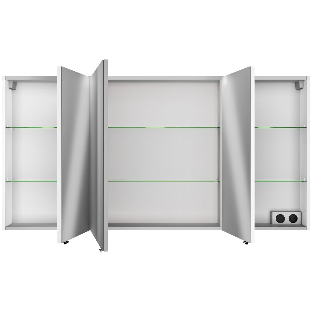 Spiegelschrank 'Bahamas' weiß 140 x 70,3 cm