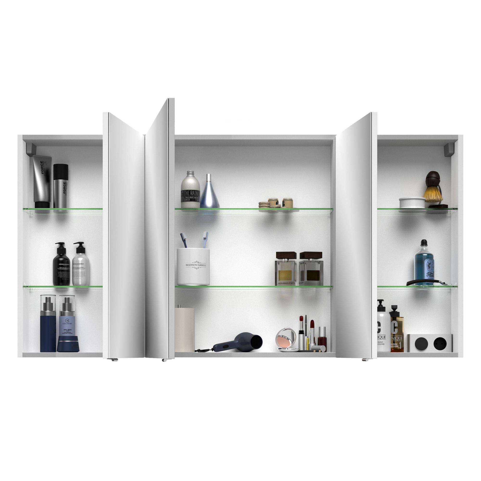 Spiegelschrank 'Bahamas' weiß 140 x 70,3 cm