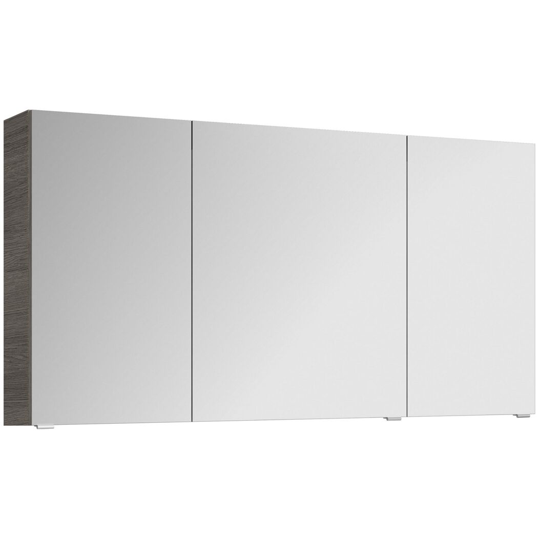 Spiegelschrank 'Bahamas' dunkelgrau 140 x 70,3 x 17 cm