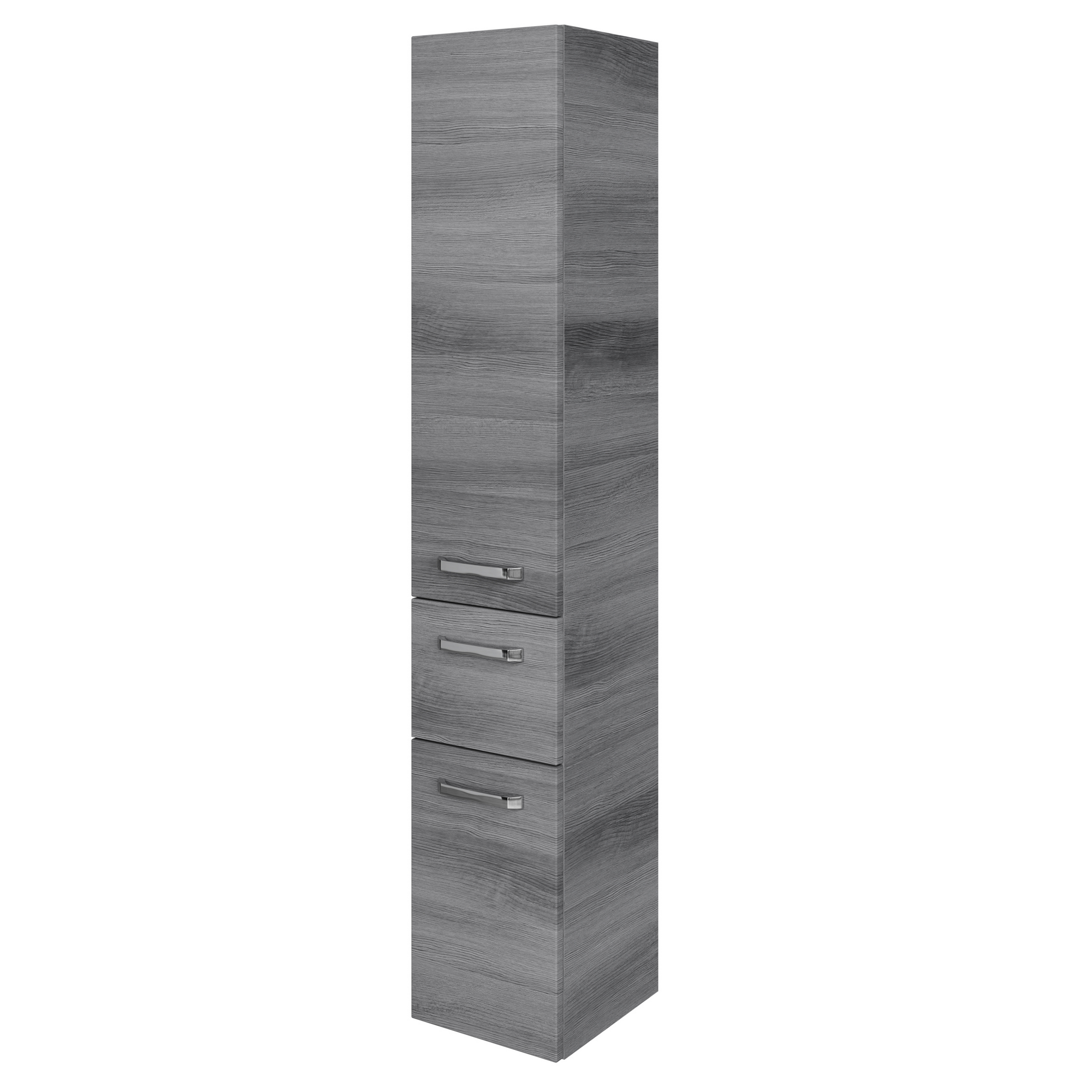 Hochschrank 'Bahamas' dunkelgrau foliert 30 x 168 x 33 cm