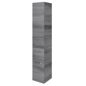 Hochschrank 'Bahamas' dunkelgrau foliert 30 x 168 x 33 cm