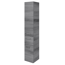Hochschrank 'Bahamas' dunkelgrau foliert 30 x 168 x 33 cm