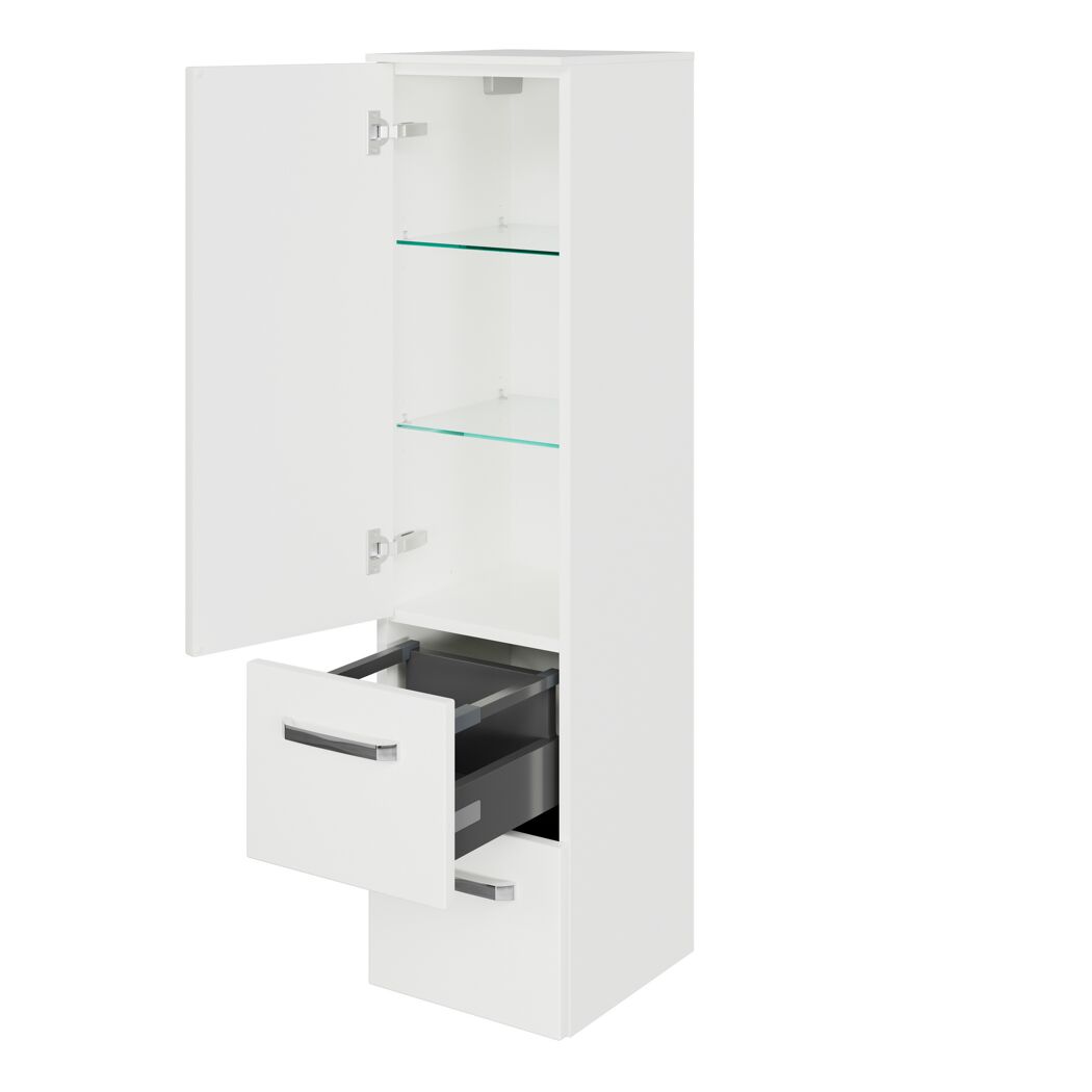 Midischrank 'Bahamas' weiß foliert 30 x 121 x 33 cm