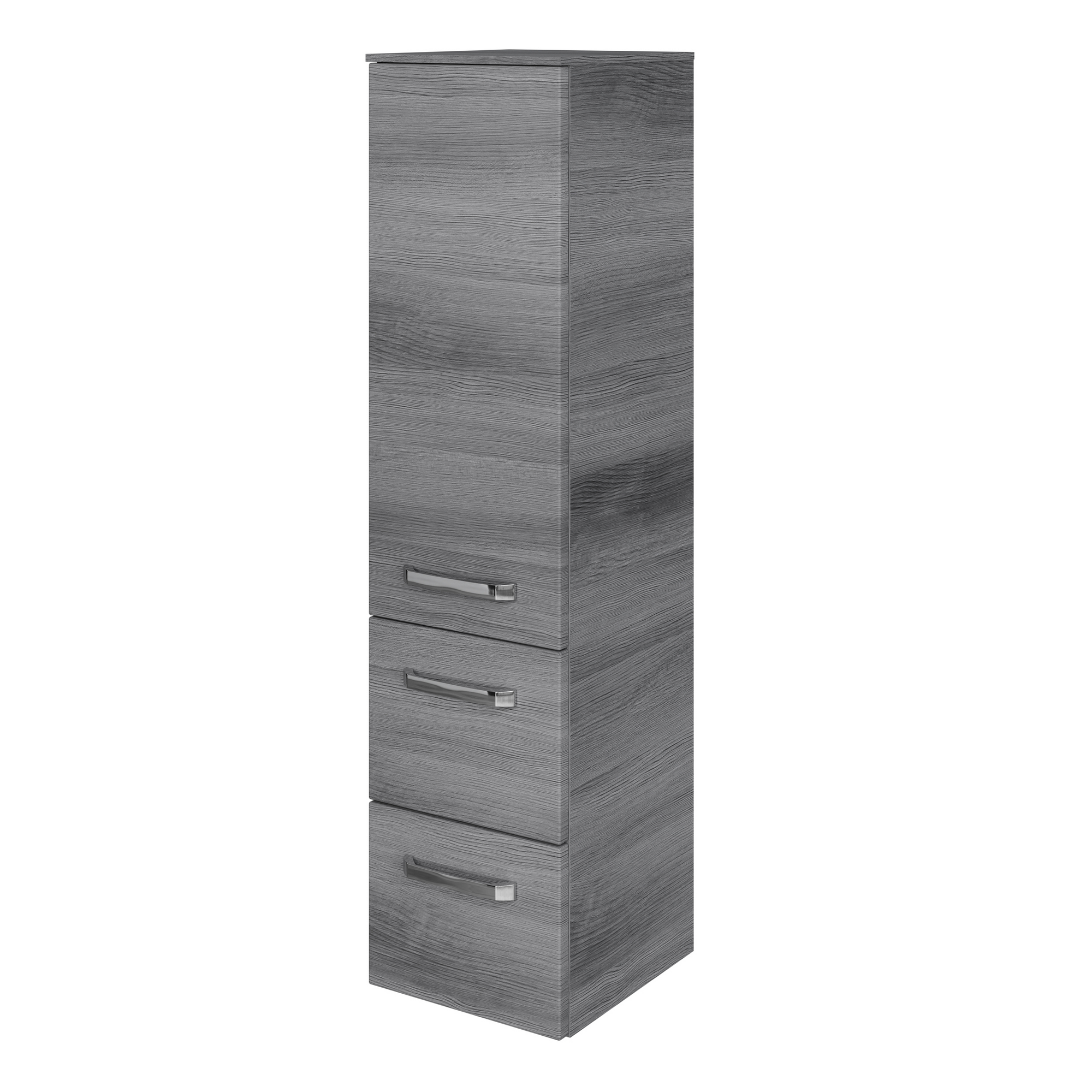 Midischrank 'Bahamas' dunkelgrau foliert 30 x 121 x 33 cm