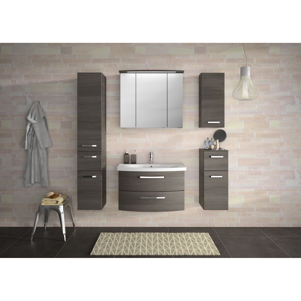 Unterschrank 'Bahamas' dunkelgrau foliert 30 x 73 x 33 cm