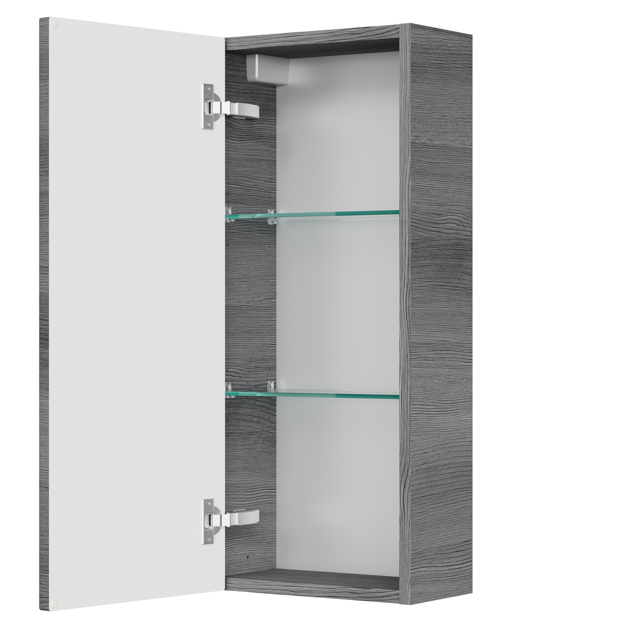 Hängeschrank 'Bahamas' dunkelgrau foliert 30 x 70 x 17 cm