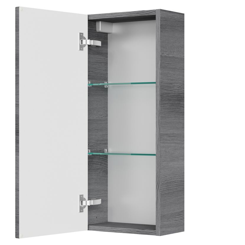 Hängeschrank 'Bahamas' dunkelgrau foliert 30 x 70 x 17 cm