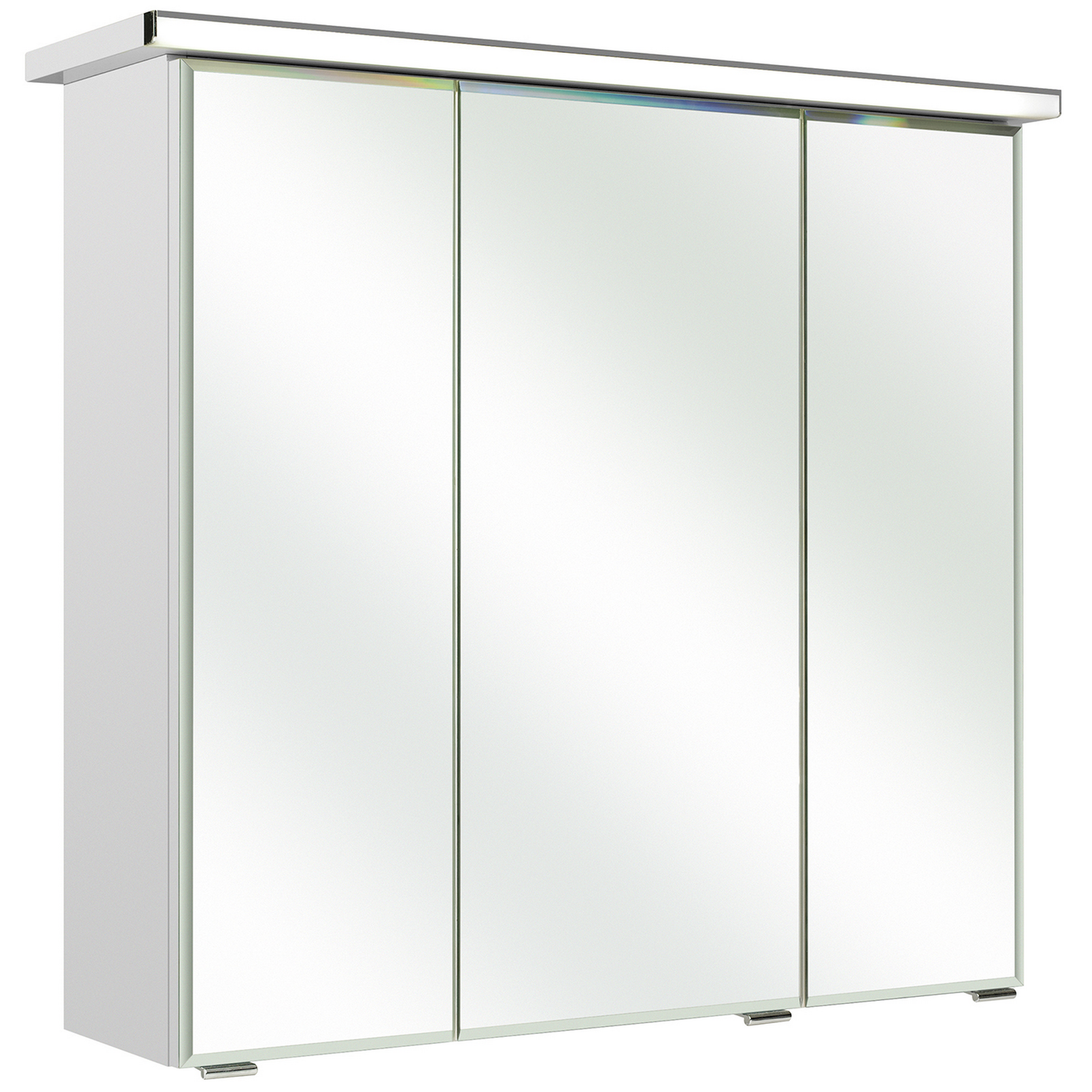 Spiegelschrank 'Primo' weiß 75 x 72 cm mit LED-Profil + product picture