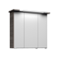 LED-Spiegelschrank 'Primo' dunkelgrau 75 x 72 x 20 cm