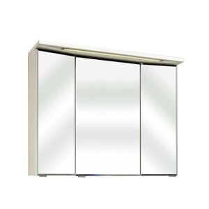 Spiegelschrank 'Primo' 3D 90 x 72 cm weiß mit Kranzbodenbeleuchtung