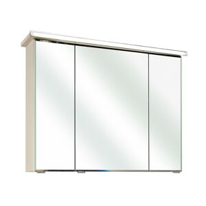Spiegelschrank 'Primo' 90 x 72 cm weiß mit LED-Profil