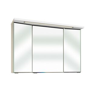Spiegelschrank 'Primo' 3D 105 x 72 cm weiß mit Kranzbodenbeleuchtung