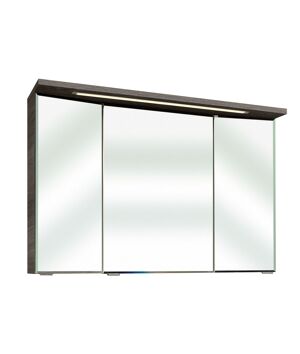LED-Spiegelschrank 'Primo' dunkelgrau 3D 105 x 72 x 20 cm