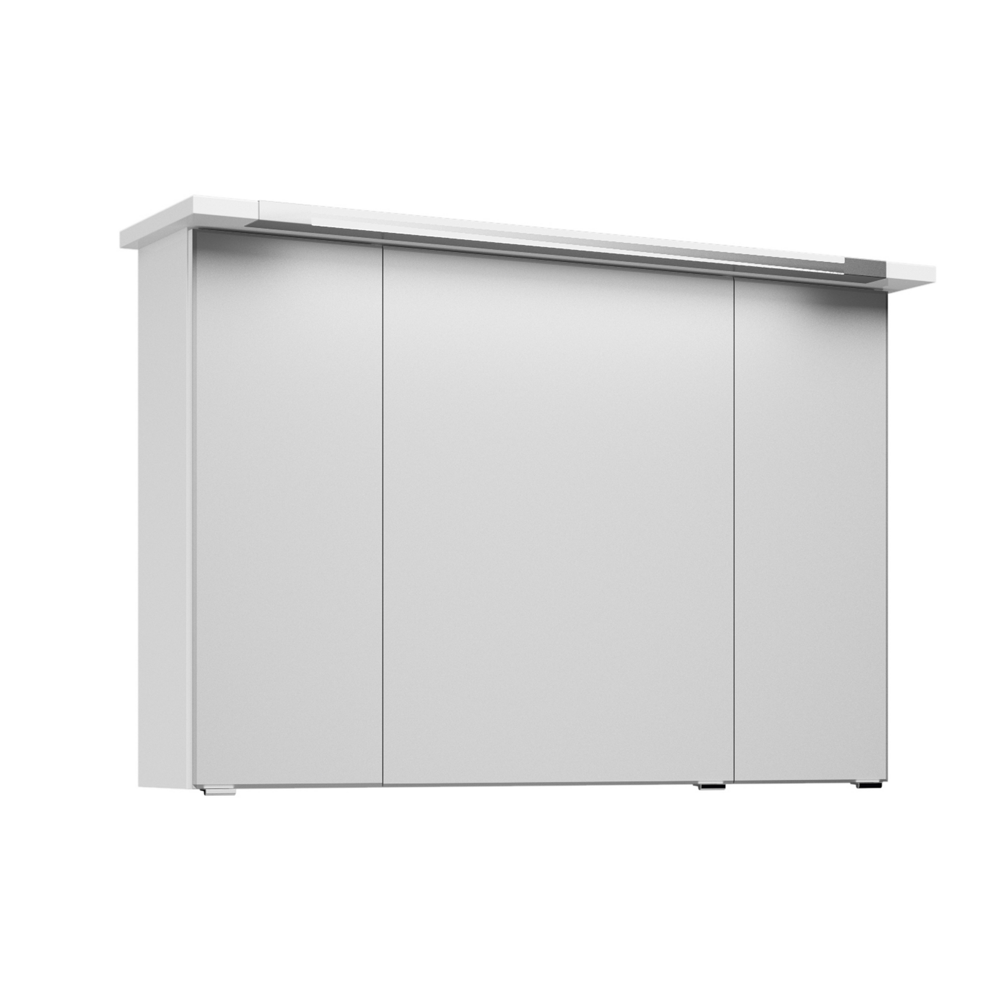 Spiegelschrank 'Primo' weiß 105 x 72 cm mit LED-Kranzbodenbeleuchtung + product picture