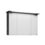 LED-Spiegelschrank 'Primo' dunkelgrau 105 x 72 x 20 cm