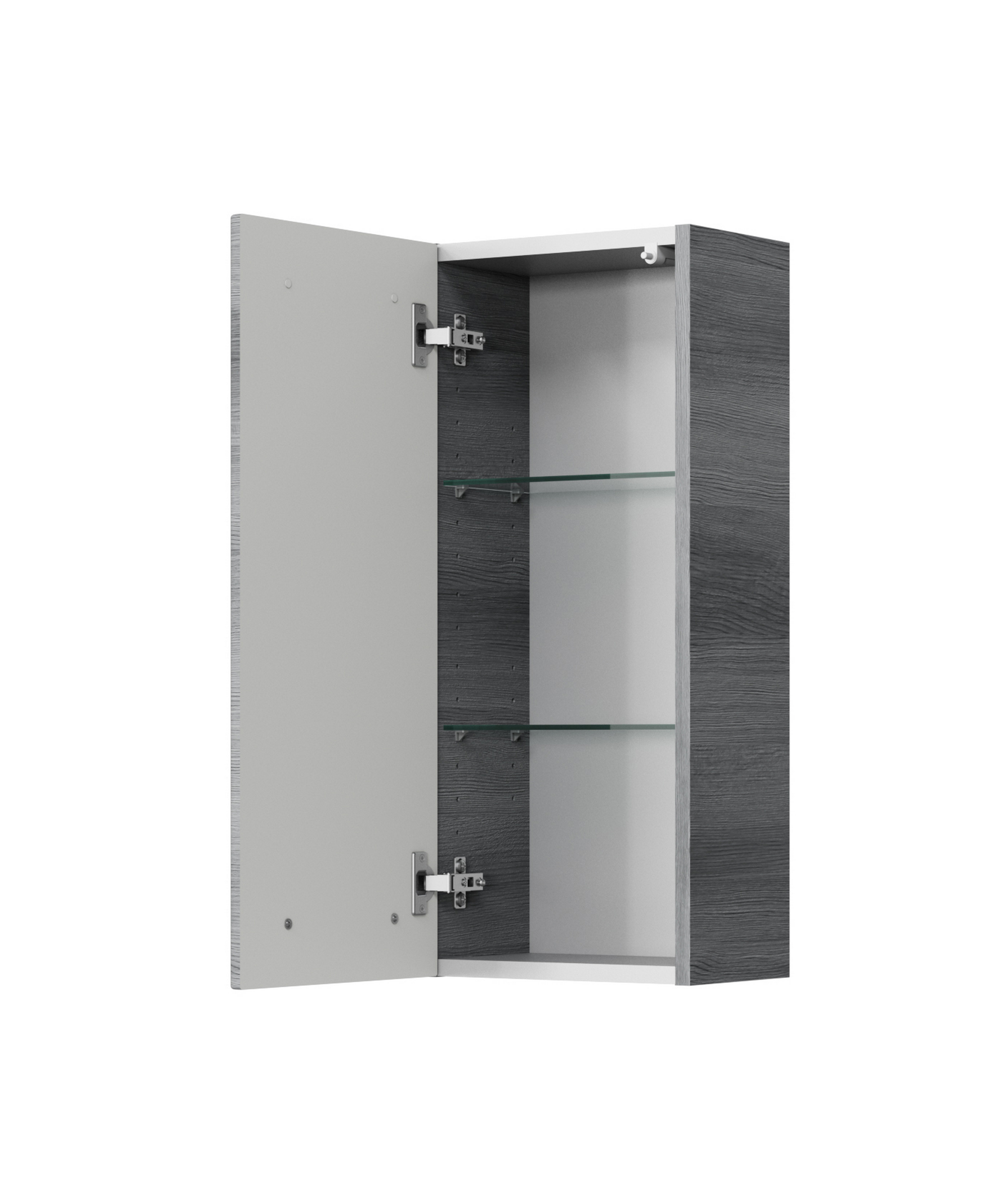 Hängeschrank 'Primo' dunkelgrau foliert 30 x 70 x 20 cm